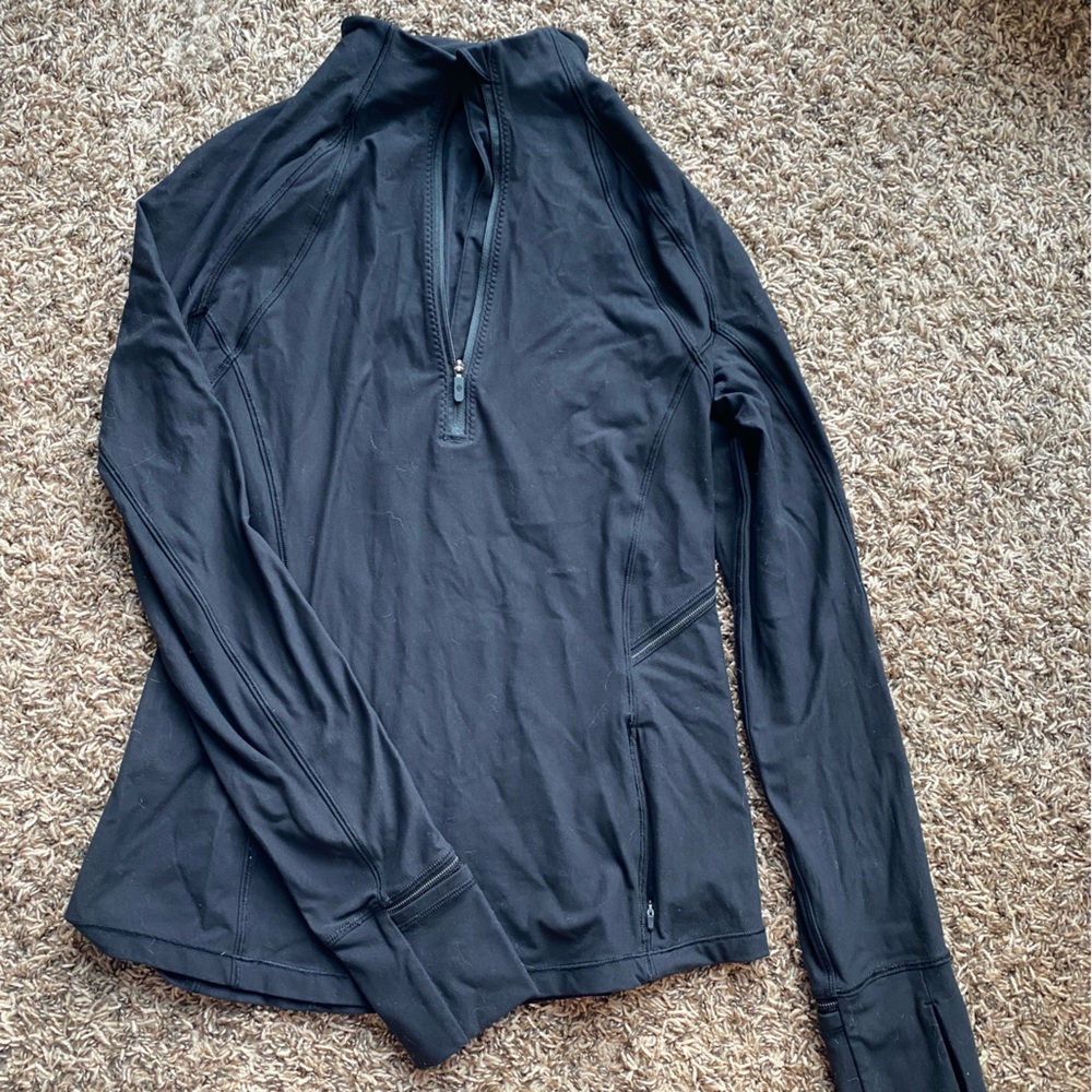 Lululemon Black Quarter-Zip Pullover
